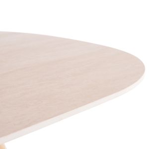 Dining table Orbiter Sm18093.02 ceramic top in ecru color - ash legs in natural color 200x100x76.5cm.