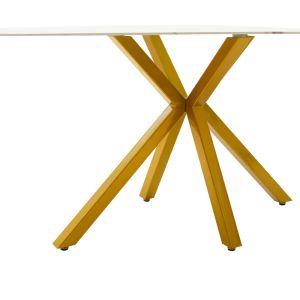 Dining table Paris with 8mm tempered glass top 160x80x75cm