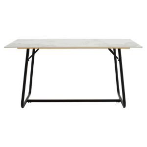 Dining table Revellio technical stone top and metal legs 150x90x75cm