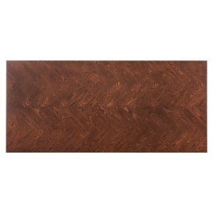 Dining table Rimer MDF veneer wood ash walnut color 220x100x75h Cm Hm9742