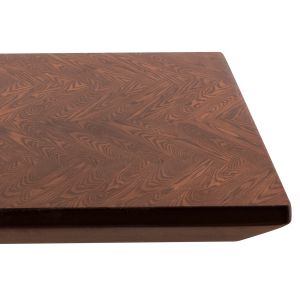 Dining table Rimer MDF veneer wood ash walnut color 220x100x75h Cm Hm9742