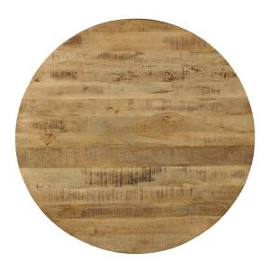 Dining table Royal Industrial- R with solid mango wood top 4cm D150x77cm
