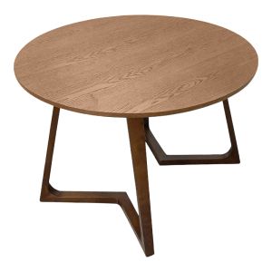 DINING TABLE SEDRIA MDF IN WALNUT COLOR D120X75CM