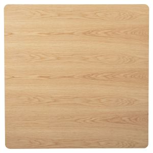 Трапезна маса Trenk - Mdf с дъбов фурнир-черни метални крака 120x120x75hcm Hm9614,01