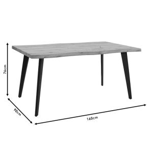 Dining table Velto Mdf sonoma 160x90x76cm