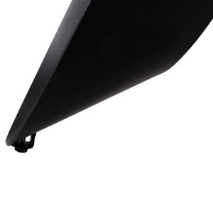 Трапезна маса Zod - керамичен плот сив мрамор - черни метални крака D135x74hcm Hm9852,03