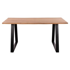 Dining table solid acacia with black legs Hm8500,11