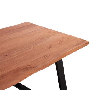 Dining table acacia solid wood with black legs Hm8501,11