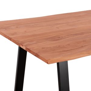 Dining table acacia solid wood with black legs Hm8501,11