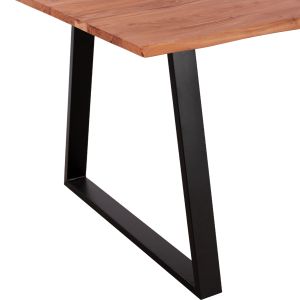 Dining table acacia solid wood with black legs Hm8501,11