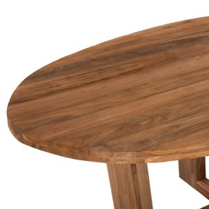 Oval dining table Hm9558 solid teak wood, 209x109x80cm