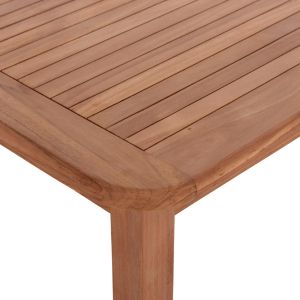 Трапезна маса квадратна Hm18122 тикова дървесина - естествен цвят 80x80x76всм.