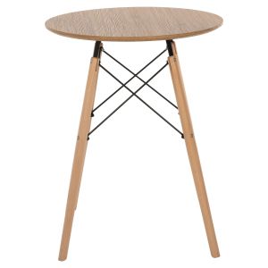 Round dining table Minimal Art Wood Hm0060,04 MDF beech color D60χ76cm