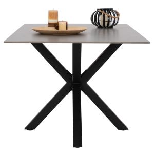 Dining table top technical stone gray metal legs Hm9308,03