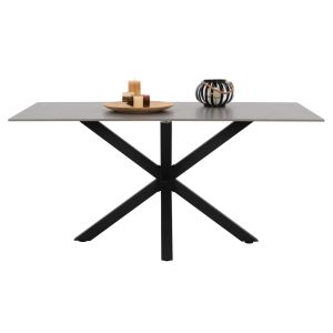 Dining table top technical stone gray metal legs Hm9308,03
