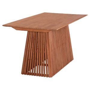 Трапезна маса правоъгълна Frantz Hm9916 минди дърво масив в естествен цвят 160x79.5x76.5hcm.