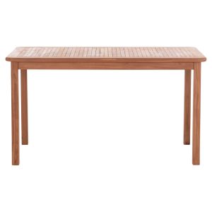 Трапезна маса правоъгълна Hm18123 тикова дървесина - естествен цвят 140x80x76всм.
