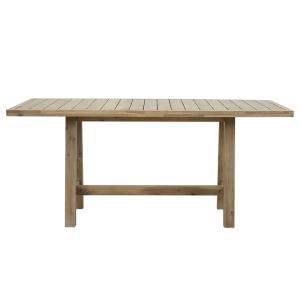 Dining table with 6 chairs/garden set, solid acacia wood