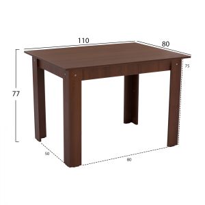 Dining table walnut color Hm2428,04 110x80x77