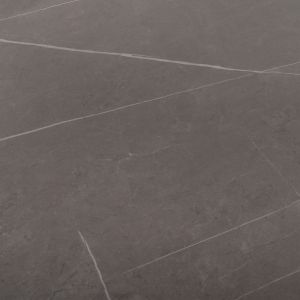 Dining table black metal legs and technical stone top Hm8588,01 Grey Marble 160x90x76hcm