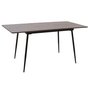 Extendable dining table Shazam walnut color 120-160x80x76cm