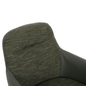 Dining chair Dew fabric in green-legs beech solid 56.5x62x81.5hcm Hm9848.05