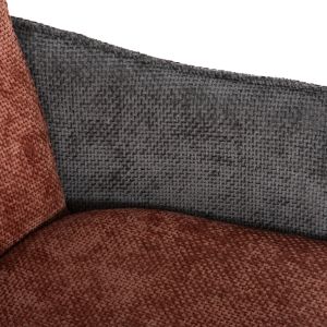 Dining chair Rex fabric in tile red-gray-legs beech solid 53x60x93hcm Hm9847,06
