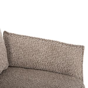 Трапезно кресло Zorin бежова дамаска-черна метална база 64x66x94,5hcm Hm9846,07