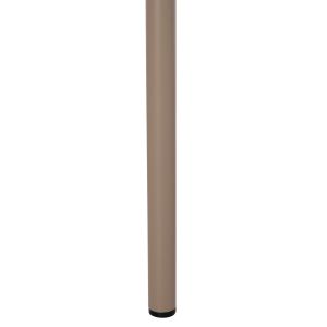 Трапезно кресло алуминиево Lucci Hm6266.02 Mocha Frame P.e. натурален ратан 58x56x79hcm.