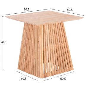 Трепазна маса Frantz Hm9458.01 масивно дърво минди 80,5x80,5x78,5всм