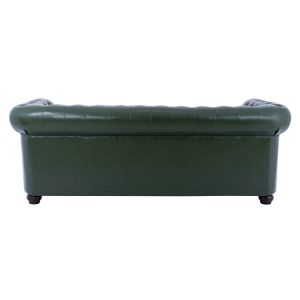 Three-seater sofa T, Chesterfield Hm3009,08 Pu Cyprus green