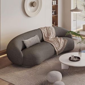 Three-seater sofa Simone brown color 225x105x74cm
