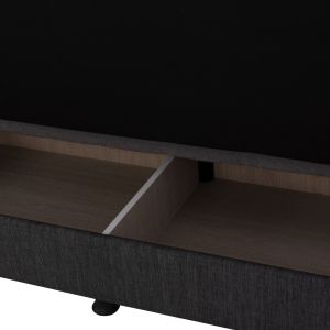 Three-seater sofa bed with storage in gray Hm3239.03