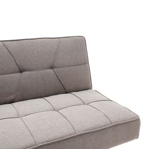 Three-seater sofa bed Travis with gray textile fabric 175x83x74cm