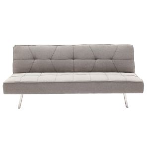 Three-seater sofa bed Travis with gray textile fabric 175x83x74cm