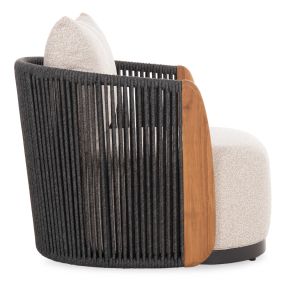 Armchair Augustus Sm6454.01 gray aluminum - rope - olefin 88x85x83h