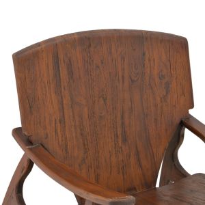 Armchair Brazin dark brown teak 72x71x77cm