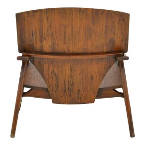 Armchair Brazin dark brown teak 72x71x77cm