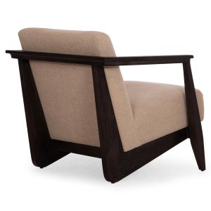 Armchair Cintia Sm9966, mahogany wood, black-cream-white cushions, 65x75x60cm.