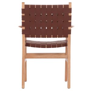 Фотьойл Felipe Hm9328.11 Toon Wood Pu Leather Brown 61x59x86hcm.