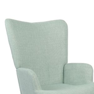 Gerlina armchair with mint fabric and natural legs 71x64x94 cm
