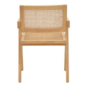 Armchair Kalen natural rubber wood 52x59x79cm