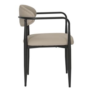 Фотьойл Kalone Pu в сиво-бежов цвят 56x55x78см