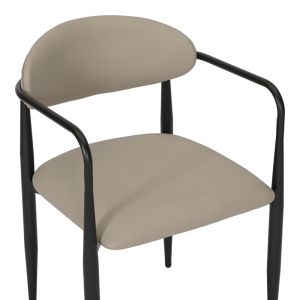 Фотьойл Kalone Pu в сиво-бежов цвят 56x55x78см