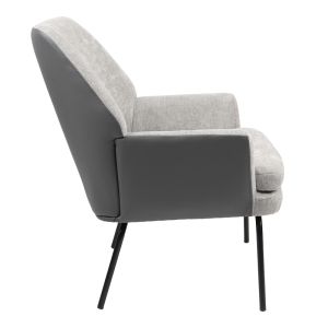 Armchair Kieran fabric green-black leg 67x89x86cm