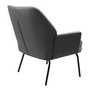 Armchair Kieran fabric green-black leg 67x89x86cm