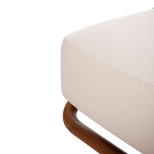 Armchair Ramrod Sm9967, teak, natural beige 75x87x79cm.