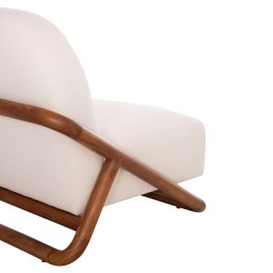 Armchair Ramrod Sm9967, teak, natural beige 75x87x79cm.