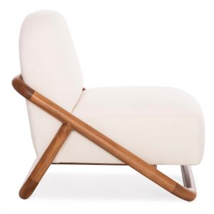 Armchair Ramrod Sm9967, teak, natural beige 75x87x79cm.