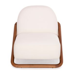 Armchair Ramrod Sm9967, teak, natural beige 75x87x79cm.